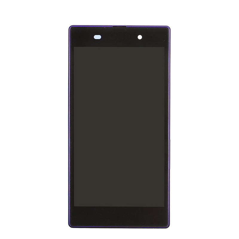 Lcd Pantalla Para Sony Z1 L39h Con Marco Púrpura